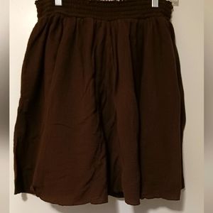 BCX Brown Full Skirt. Size Large.